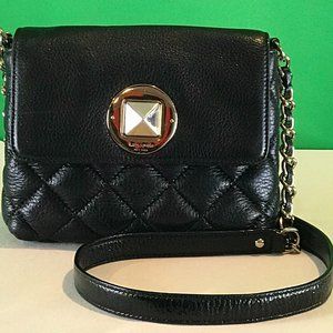 Kate Spade Gold Coast Dara Quilted Leather Crossbody Bag, Black